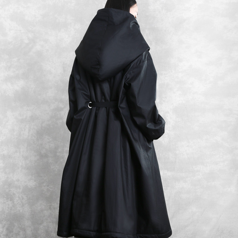 兮风大码棉服大气势黑色夹棉大衣女秋冬加厚仿羊羔绒保暖长款外套,淘宝优惠券,粉丝福利购,淘宝优惠卷