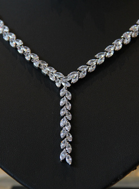 礼服配饰锆石宴会新娘结婚吊坠