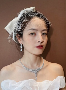 新娘奢华仿钻吊坠项链婚纱配饰