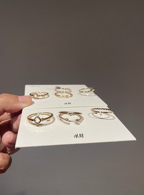 HM折扣正品包邮戒指饰品
