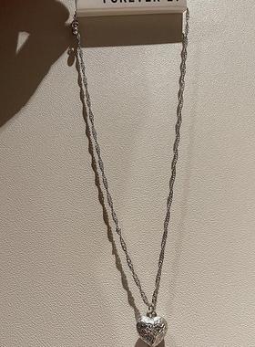 FOREVER21爱心波西米亚大牌项链