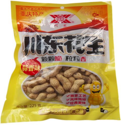 重庆永川特产川东花生265g香脆爽口休闲下酒菜炒货盐咸干蒜香花生 - 图0