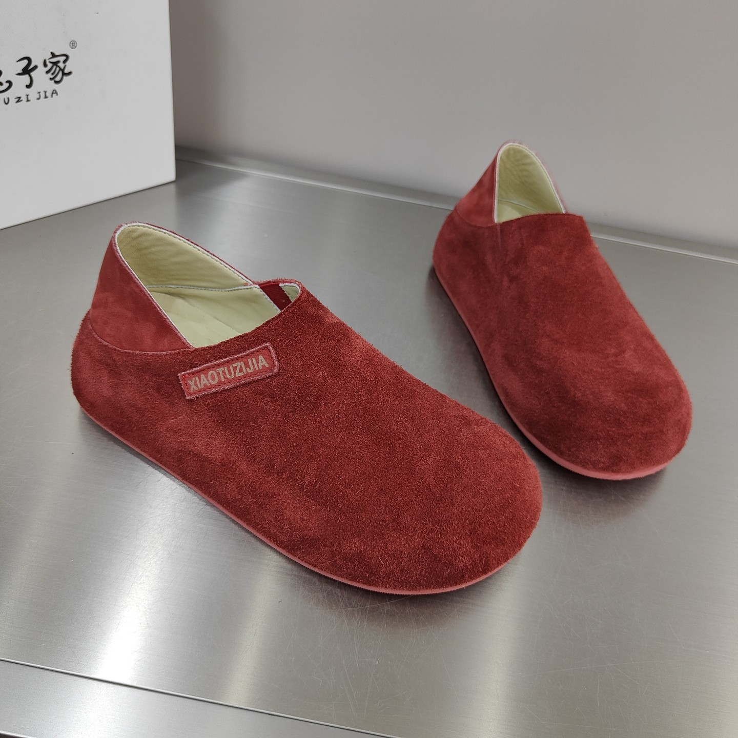 韩版磨砂皮勃肯鞋女2026早春新款圆头一脚蹬平底内增舒适百搭单鞋,淘宝优惠券,粉丝福利购,淘宝优惠卷