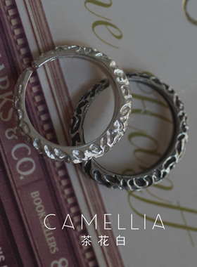 原创设计纯银925岩石肌理戒指定制开口戒女生个性ins风情侣礼物