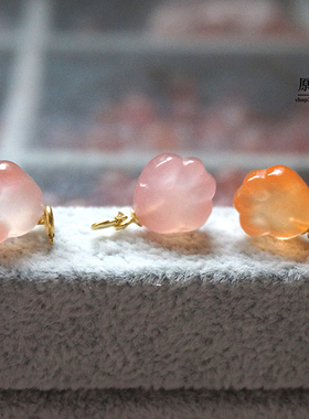 小猫爪项坠滴溜一物一图南红玛瑙