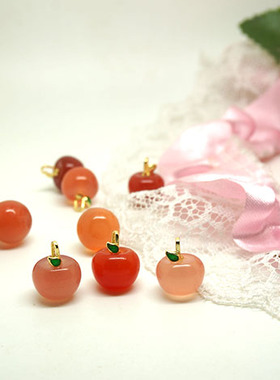 平平安安纯银小苹果diy吊坠