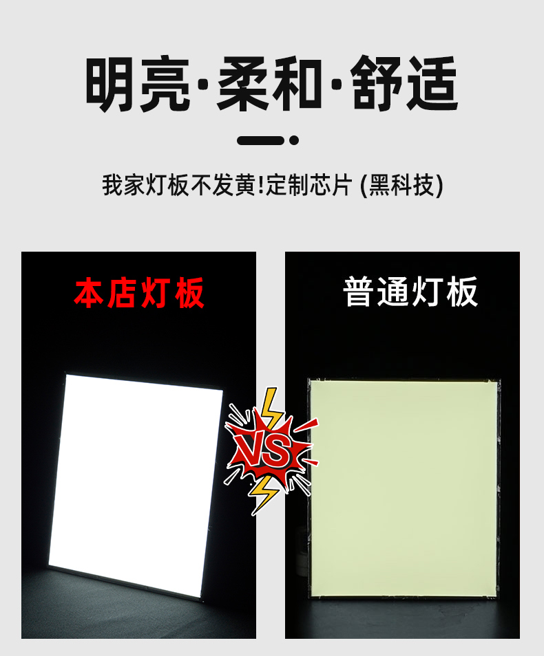 浴霸灯板风暖灯芯专用灯板面板替换集成吊顶led灯LED照明灯片配件 - 图1