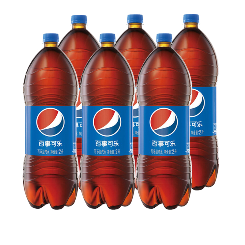 百事可乐2升*3瓶6瓶装整箱大瓶分享装可乐型汽水碳酸饮料有糖饮品 - 图1
