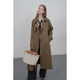 Finding a Khacker trench coat female spring and autumn retro -retro British wind, high -level sense of casual small man, long coat