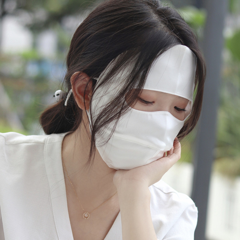 美作100%真丝防晒面罩遮全脸口罩医美脸基尼桑蚕丝女防紫外线辐射,淘宝优惠券,粉丝福利购,淘宝优惠卷