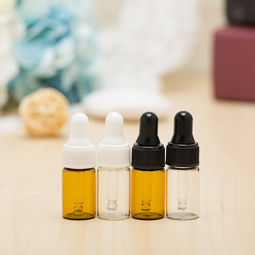2ml  3ml  5ml精油玻璃小样空瓶精油瓶 试用滴管瓶 小分装瓶包邮 - 图1