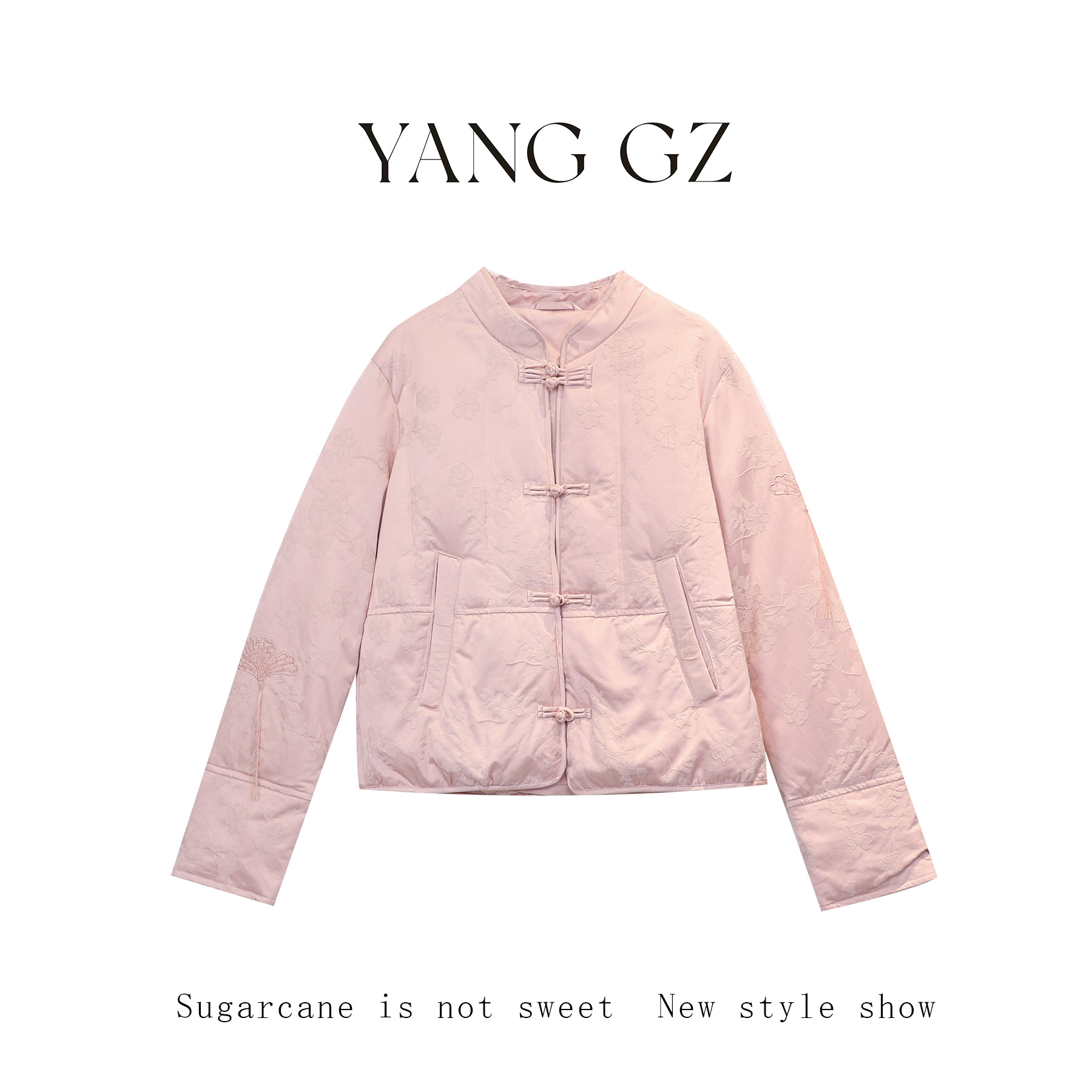 YANG GZ 【北欧童话】新中式冬季新款90鹅绒羽绒服短款外套上衣女 - 图1