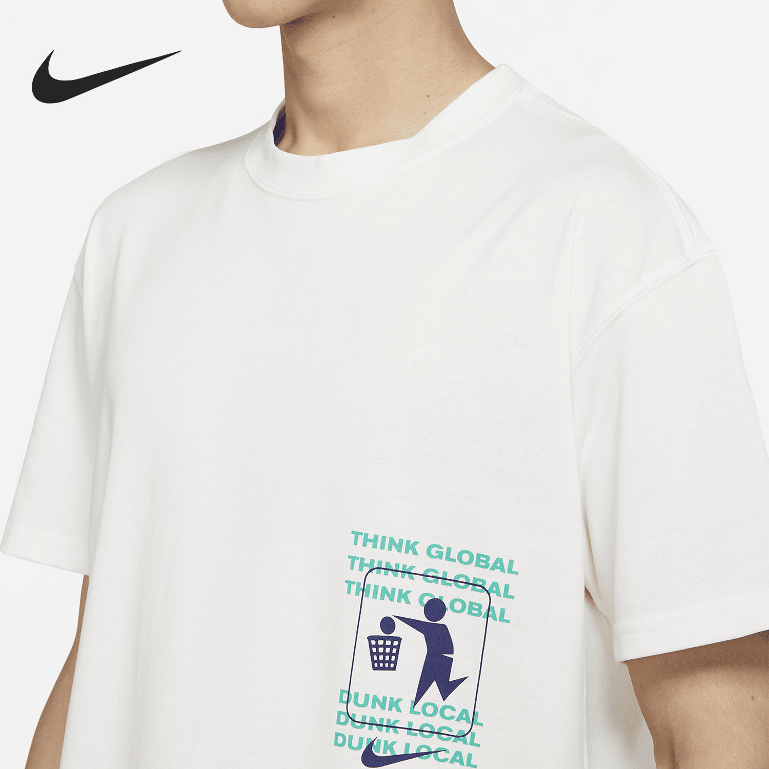 Nike/耐克正品新款男子夏季圆领潮时尚休闲运动短袖T恤DJ1577-901 - 图1