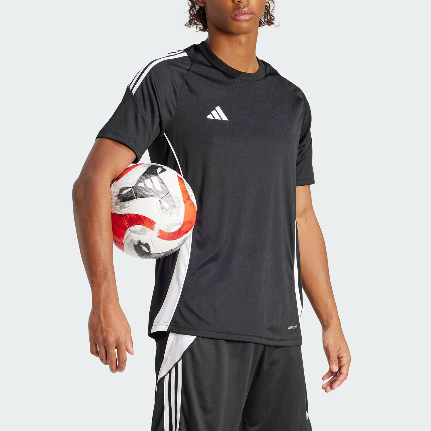 Adidas/阿迪达斯正品TIRO24 JSY 男士足球运动短袖球衣IJ7676 - 图1