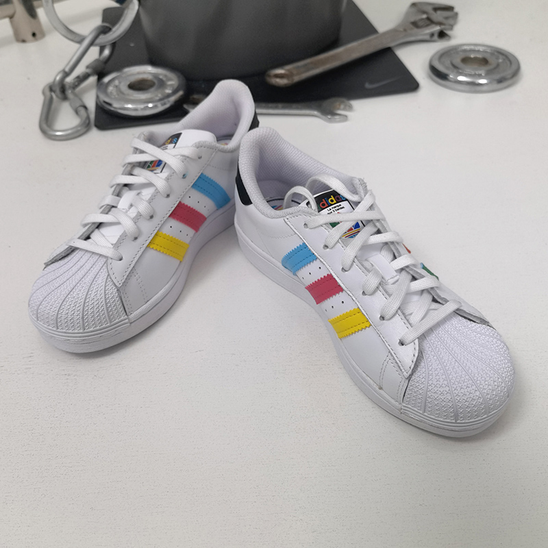 Adidas/阿迪达斯正品三叶草 SUPERSTAR C大童经典运动板鞋FW5238-图1