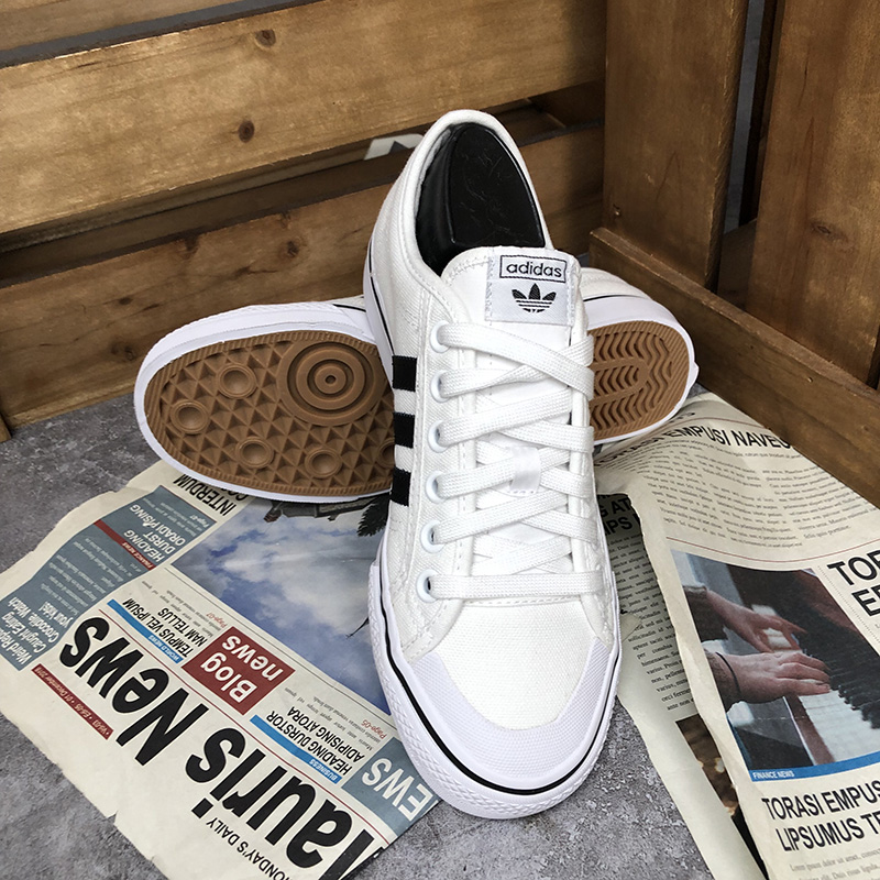 Adidas/阿迪达斯正品 春季新款 NIZZA 男女休闲运动板鞋CQ2333 - 图1