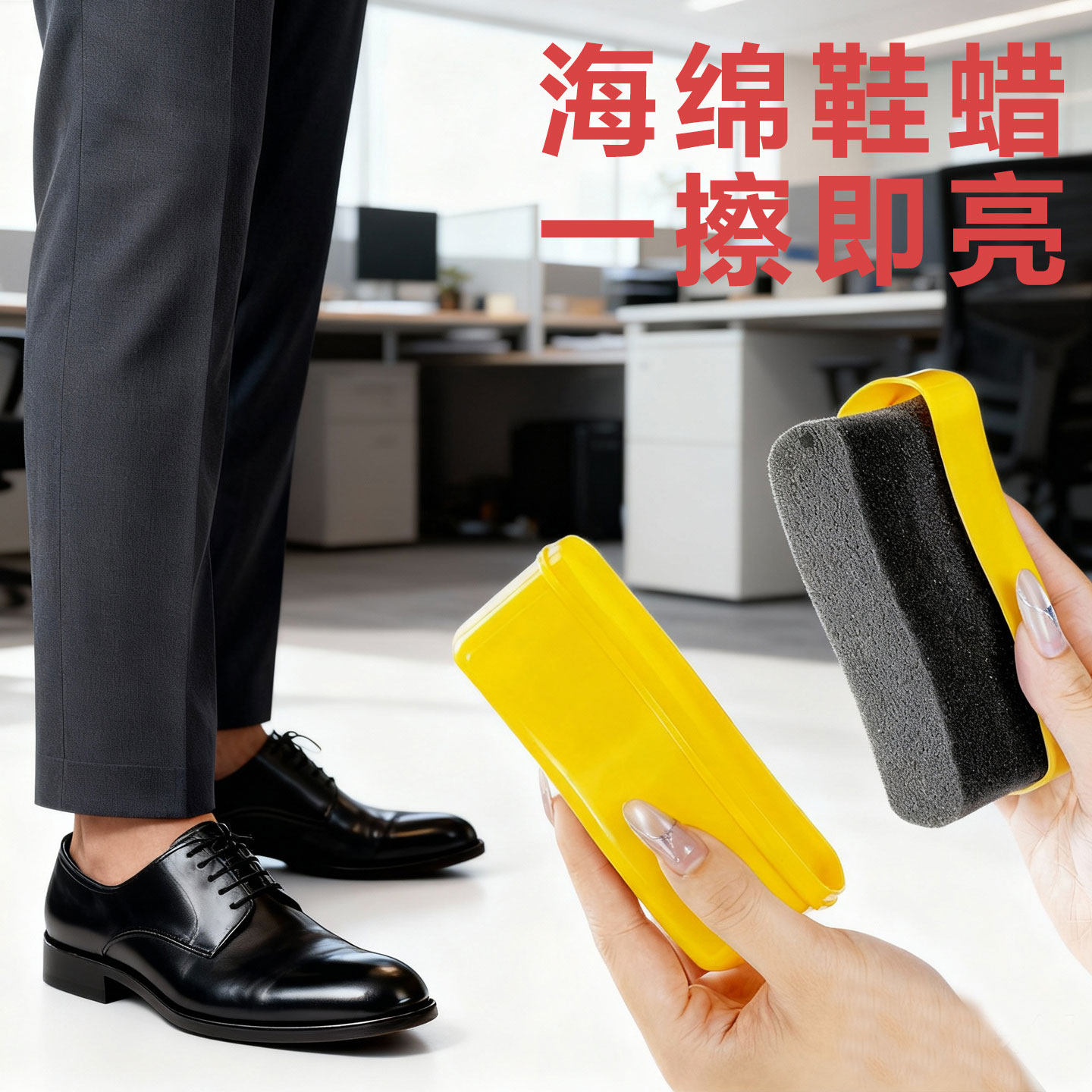 标奇S型亮鞋海绵鞋蜡鞋擦上光去污护理保养皮鞋鞋油棉包皮鞋蜡,淘宝优惠券,粉丝福利购,淘宝优惠卷