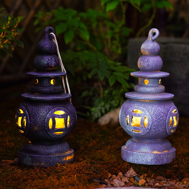仿古多功能香炉太阳能宫灯佛塔三潭映月客厅桌面户外庭院阳台摆件,淘宝优惠券,粉丝福利购,淘宝优惠卷