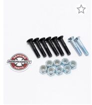US Imports Independentsilver Black Crossbolts Cross 1 Inch Double Teething Skateboard Bracket Bridge Nail