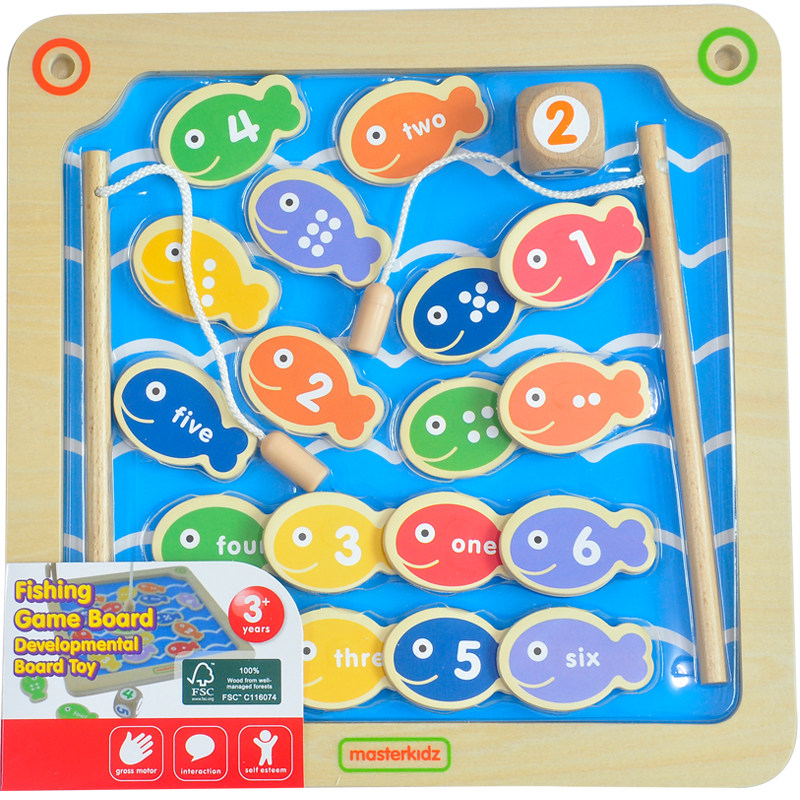 贝思德masterkidz 钓鱼游戏板 儿童益智早教玩具中英数字颜色认识,淘宝优惠券,粉丝福利购,淘宝优惠卷