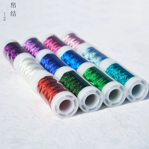 Ноутбук, металлические шелковые нитки ручной работы с кисточками, золото и серебро