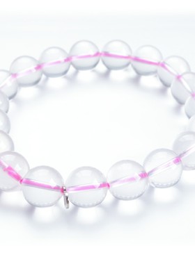 天然粉水晶冰种礼物送女友