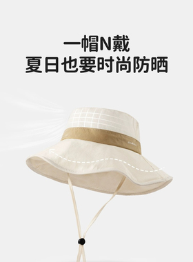 大帽檐户外防晒帽shukiku夏季