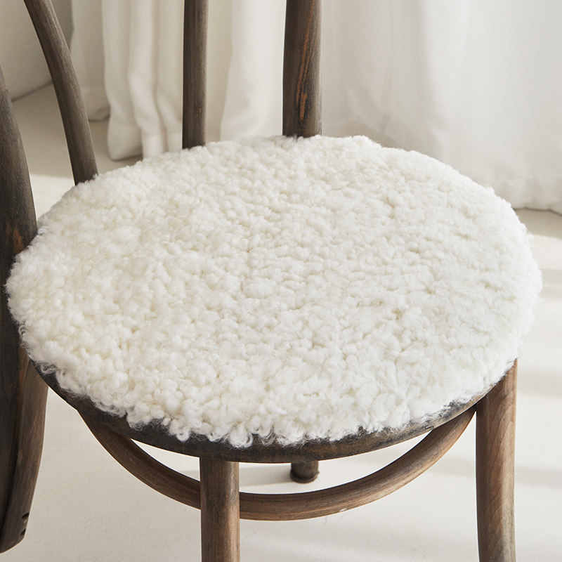 澳尊整张羊皮椅垫卷羊毛垫短毛简约椅子垫卷毛凳子坐垫圆凳垫防滑,淘宝优惠券,粉丝福利购,淘宝优惠卷