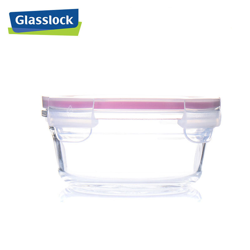 Glasslock进口钢化玻璃保鲜盒微烤两用便当饭盒加厚微波炉烤箱用 - 图1
