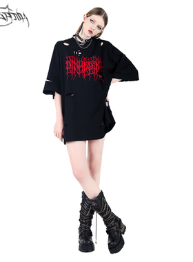 原创电月挂坠punk颈链铆钉脖圈