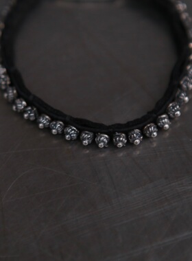 GOTI 马皮手链 925银 BR1213 意大利 做旧