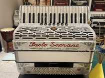 Italian original clothing import Rafa Laurenma ball Sobrani -96 bass three-row spring 4-row spring keyboard accordion