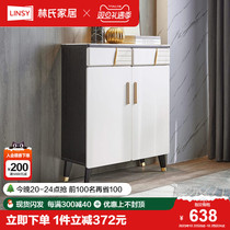 Lins Home Solid Wood Foot Dining Side Cabinet Kitchen Cupboard Home Living Room Leaning Against Wall Lockers Lins Wood Industry LS158