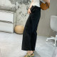 Tencel ramie ເຢັນ ແອວ elastic ກາງເກງຂາກວ້າງ