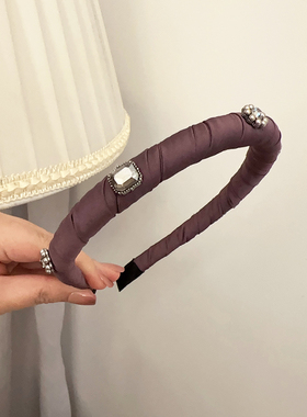 手工缠绕增高颅顶发箍修饰脸型