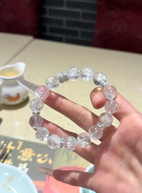 可复检纯净无暇暴风雪白阿塞贵气十足手串女生手链生日礼