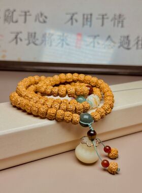 印尼小金刚菩提手串男士108颗念珠盘玩佛珠项链女文玩菩提子手链
