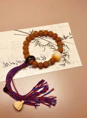 小金刚菩提子手串男士手持盘玩跑环手链文玩普提佛珠原籽
