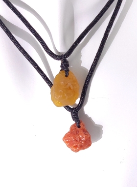 天然筋脉玛瑙吊坠民族风项链