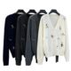 Korean style embroidered tennis cartoon character V-neck wool knitted cardigan casual loose slimming versatile sweater