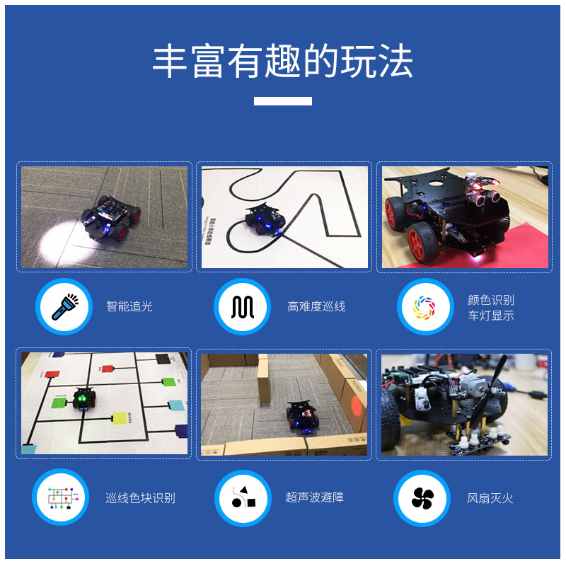 STM32智能小车机器人套件4WD四驱编程DIY开发竞赛ARM创客教育亚博 - 图1