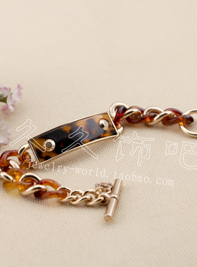 欧美风饰品树脂两色入手链超低价