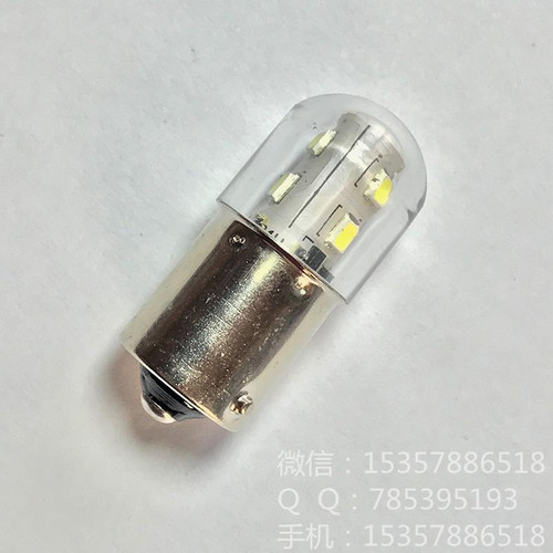 B15LED报警灯泡12V24V36V48V220V3W5W机床工作信号指示灯单双触点 - 图3