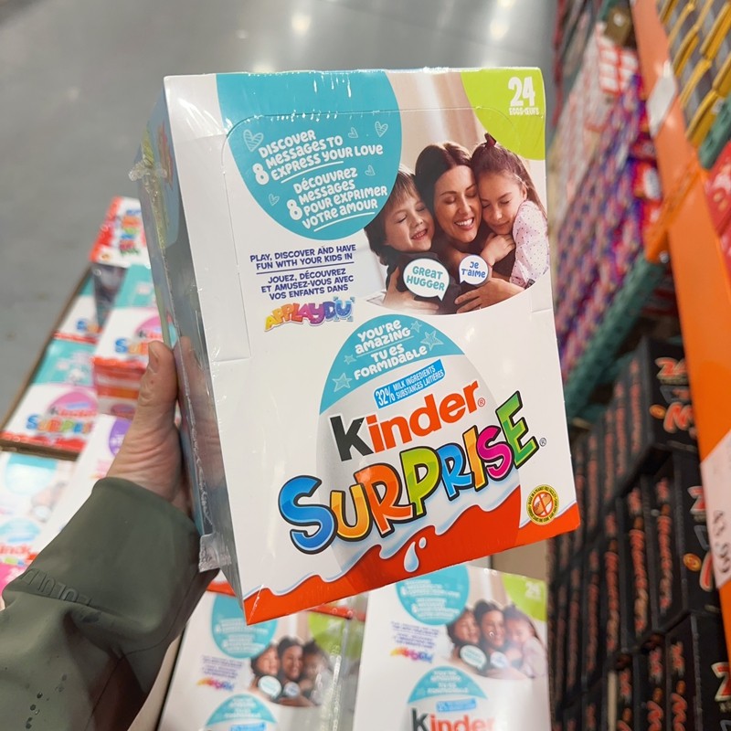 一盒24个 加拿大直邮 kinder健达奇趣蛋巧克力经典锡纸玩具蛋3岁+,淘宝优惠券,粉丝福利购,淘宝优惠卷