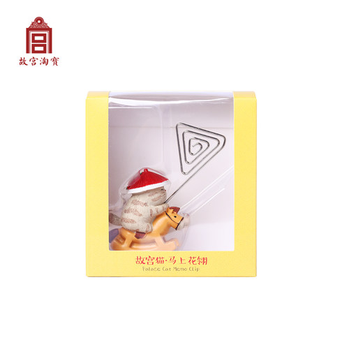 故宫淘宝｜猫咪文创办公桌面迷你摆件创意便签夹旗舰店生日礼物女 - 图2