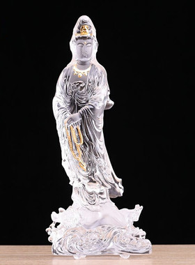 古法琉璃保平安禅意佛堂贴金彩绘