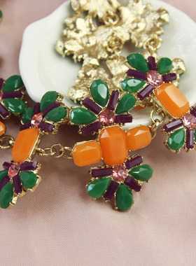 重工工艺糖果色毛衣链