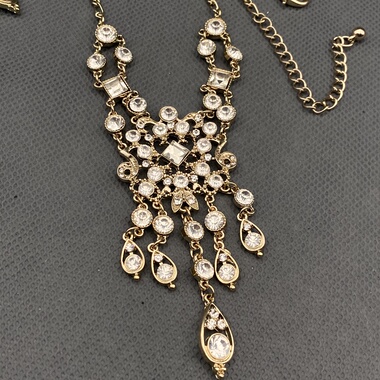 欧美外贸饰品时尚百搭个性夸张项链女多款颜色项链毛衣链项链