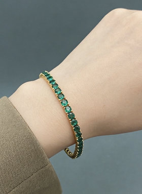 欧美外贸饰品时尚百手镯女多款手镯手环手饰手链手环绿色宝石手链