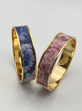 欧美外贸饰品时尚百搭气质个性夸张手镯珐琅彩手镯寇家手镯